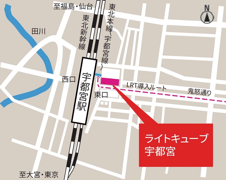 JR宇都宮駅 東口